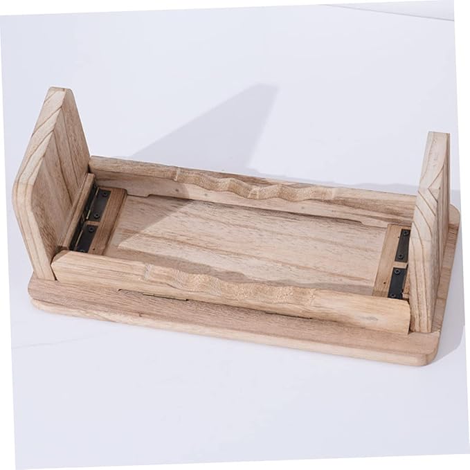 ibasenice Wooden Meditation Stool Portable Zen Kneeling Seat for Comfortable Praying and Meditation Practice Non-Slip Design for Enhanced Stability and Support