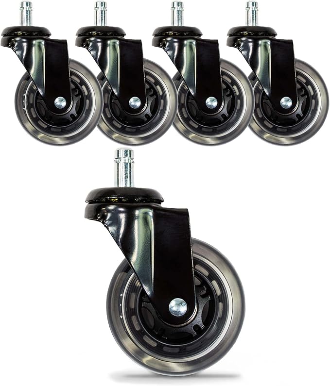 MAYAKOBA Dayton Garage Rolling Seat (Black Upgrade Casters) Pneumatic, Short Stool with Adjustable Height 13"-15", Perfect for Garage Task, Home Cleaning, Bathroom Short Seat, Technician Task