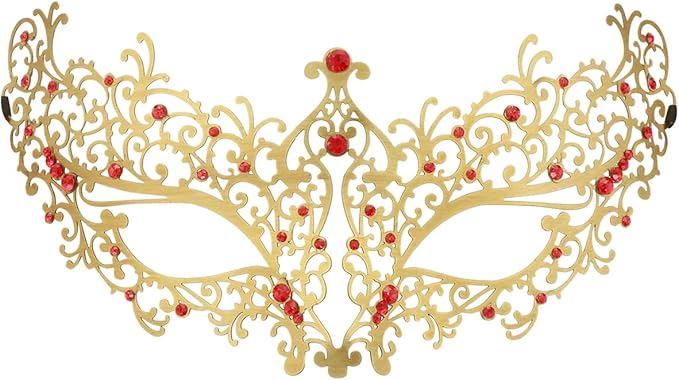 Coddsmz Laser Cut Metal Women's Masquerade Mask Venetian Party Mardi Gras Halloween Mask