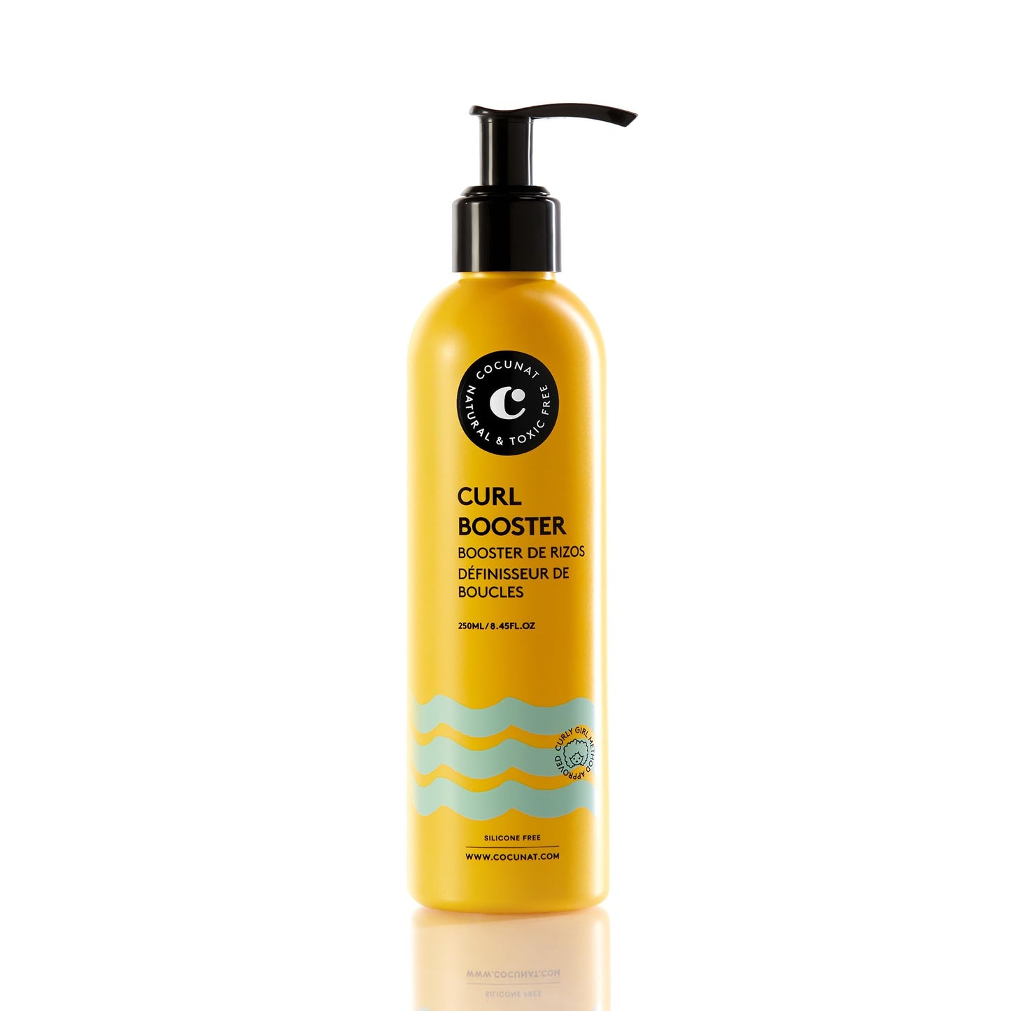 COCUNAT - Curl Booster Gel - Curl Cream for Curly Hair - Defines Soft Curls Without Frizz - With Argan Oil and Grapefruit for Hy