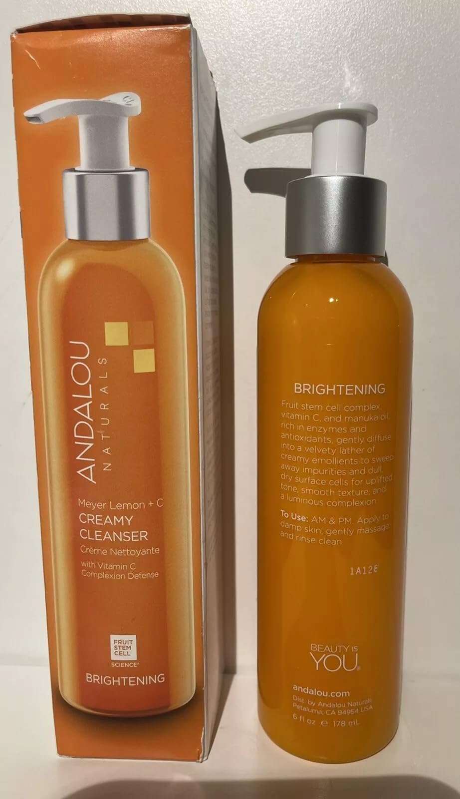 Andalou Naturals Cleanser Crmy Meyer Lemon