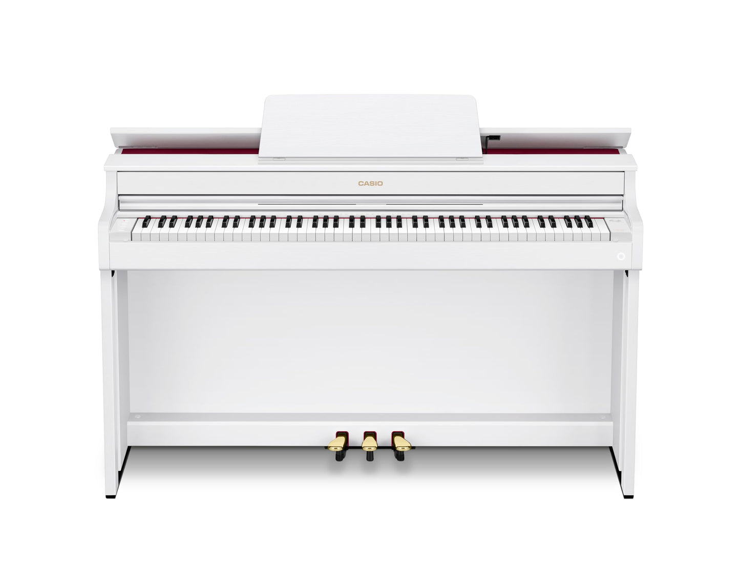 Casio CELVIANO AP-300 Console Digital Piano, with 88 Weighted Keys, 19 Tones, 40W Speaker System, Bluetooth Audio/MIDI, USB, White Finish (AP-300WE)
