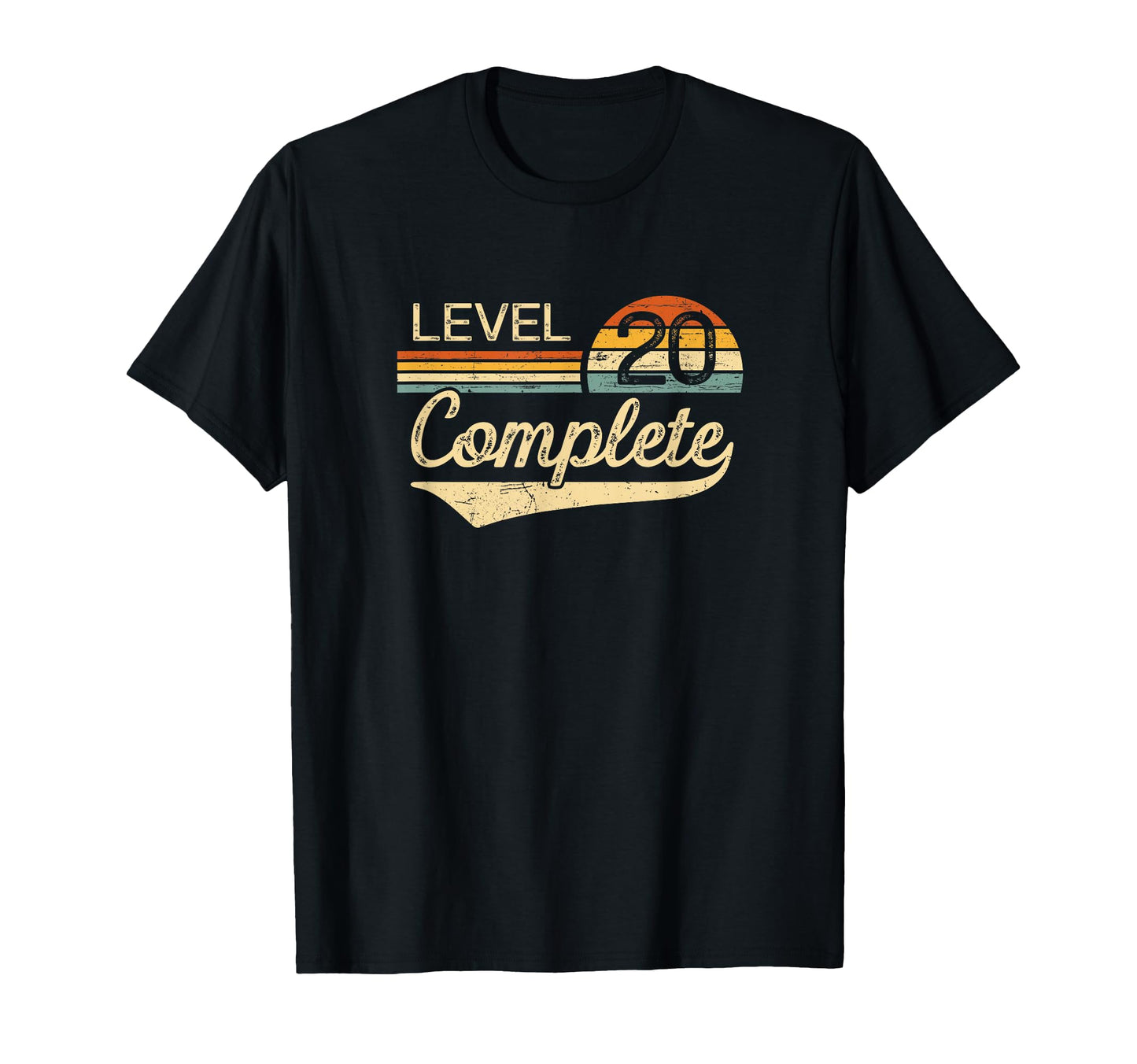 Level 20 Complete Vintage 20th Wedding Anniversary T-Shirt