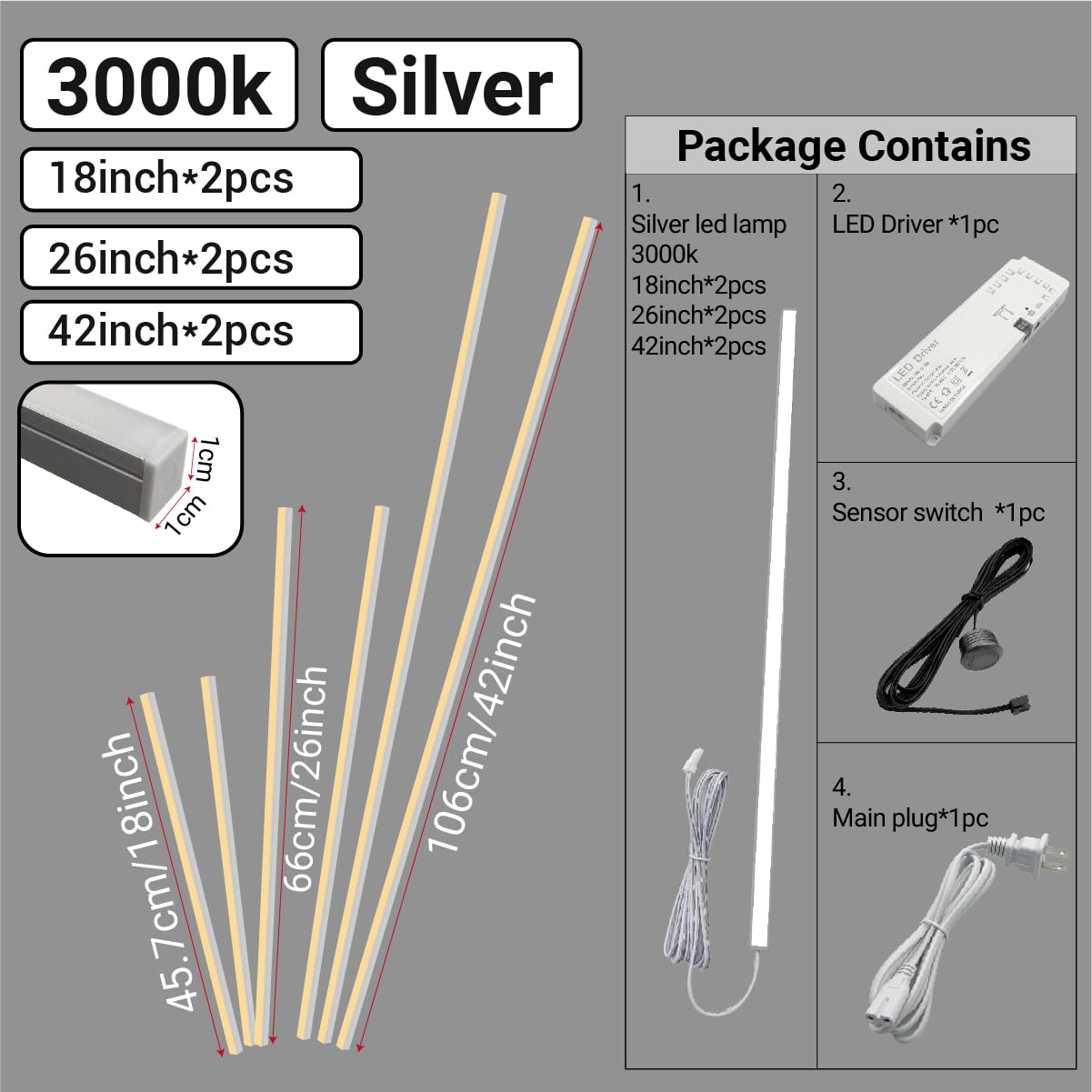 HAMRVL LED Recessed Lighting, Dimmable Self-Adhesive LED Strip Lights for Wood Slat Wall Panels, 6 PCS Warm White 3000k Wall Panel Lights, Wall LED Lights for Acoustic Panels,Headboard,Stair,Cabinets