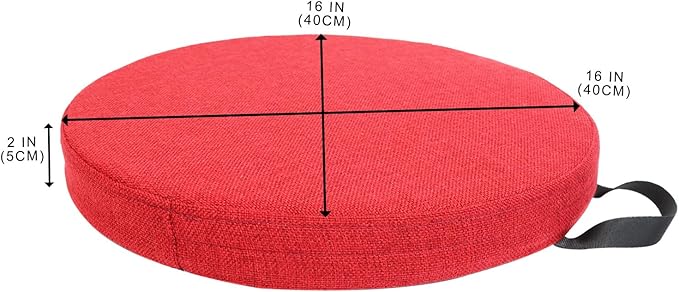 M Mute Touch 6 Pcs Flexible Floor Cushion, Floor Cushions Easy to Clean and Carry,16''x16''x2'' Soft Cushion for Learning Sitting Daycare Chair Yoga and Meditation (Linen)