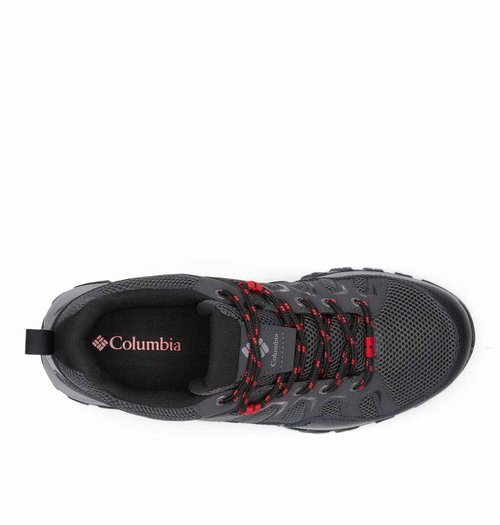 Columbia Men's Granite Trail Waterproof, Shark/Mountain Red, 14