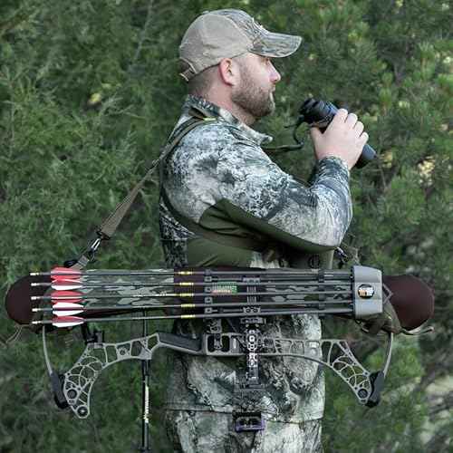 Primos Hunting Neoprene Bow Sling in Mossy Oak Bottomland, Universal Fit Bow Protection with Hands-Free and Feather-Lite