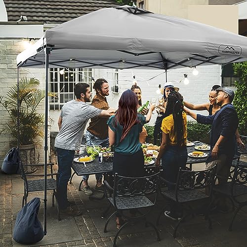 KAMPKEEPER Replacement Top Pop Up Canopy Tent Cover Roof with Air Vent and Adjustable Elastic Strap, Polyester UV Waterpro...