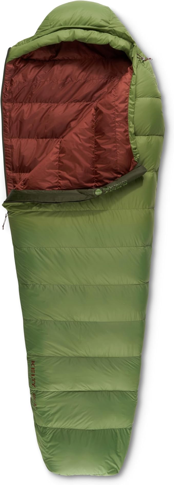 Kelty | Cosmic 40° Degree Sleeping Bag, Long, 550 Down - Lightweight, Compact, Cozy, Warm Weather Bag - Summer