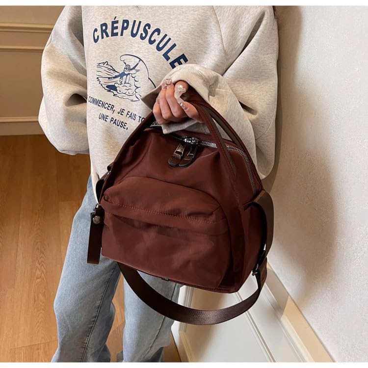 Nylon Crossbody Bags for Women Shoulder Handbag Casual Everyday Purse Lightweight Top Handle Cross Body Bag