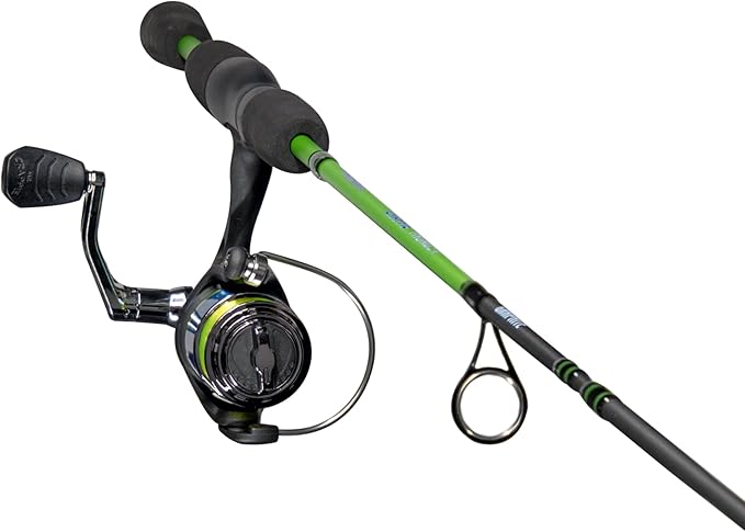Lew's Crappie Thunder Spinning Reel and Fishing Rod Combo, 2-Piece IM6 Graphite Blank, Right or Left-Hand Retrieve, Crappi...