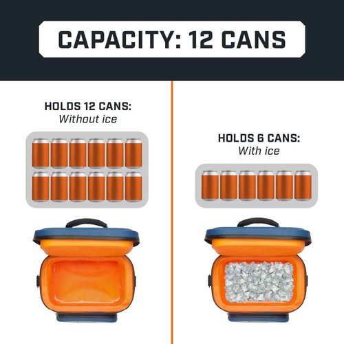 Bushnell Soft Cooler | Insulated Portable Ice Chest The Best Box Cooler for Lunch, Beach, Drinks, Beverages, Travel, Camping, Picnic, Leak-Proof with Waterproof Zipper - 12 Can Capacity…