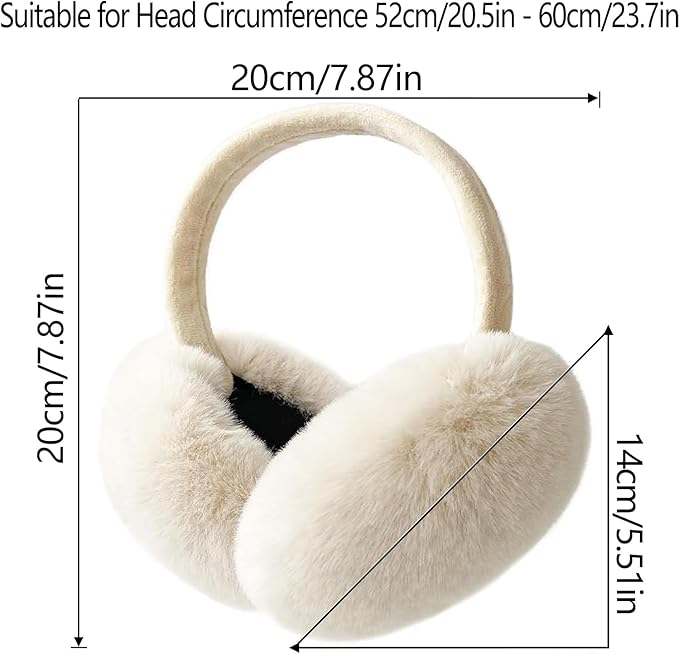 LCXSHYE Winter Ear muffs Faux Fur Warm Earmuffs Cute Foldable Outdoor Ear Warmers For Women Girls