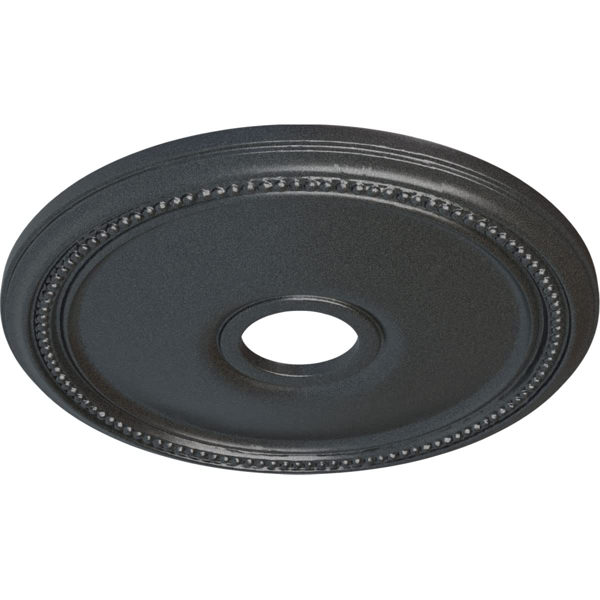 Ekena Millwork Cm18Dipes Diane Ceiling Medallion, 18Od X 3 5/8Id X 1 1/8P (Fits Canopies Up To 5 3/8), Hand-Painted Pewter