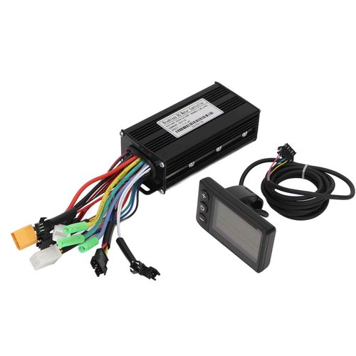 gernie DC24V 36V 48V 500W 750W Brushless Motor Controller, Waterproof 26A 3 Mode W ave Scooter Brushless Controller Kit with S866 Panel Display, E Bike Conversion Kit