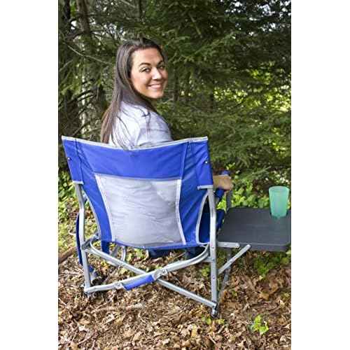 GCI Outdoor Slim-Fold Event Outdoor Folding Chair Camping Chair With Side Table