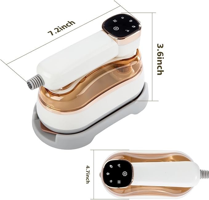 Steamer for Clothes & Iron 2 in 1, Portable Clothes Steamer Handheld & Travel Steam Iron for Clothes, 1200W 20s Fast Heat-Up, Foldable Design, 180ml Tank, 23 Min Steam, 120V Wrinkle Remover