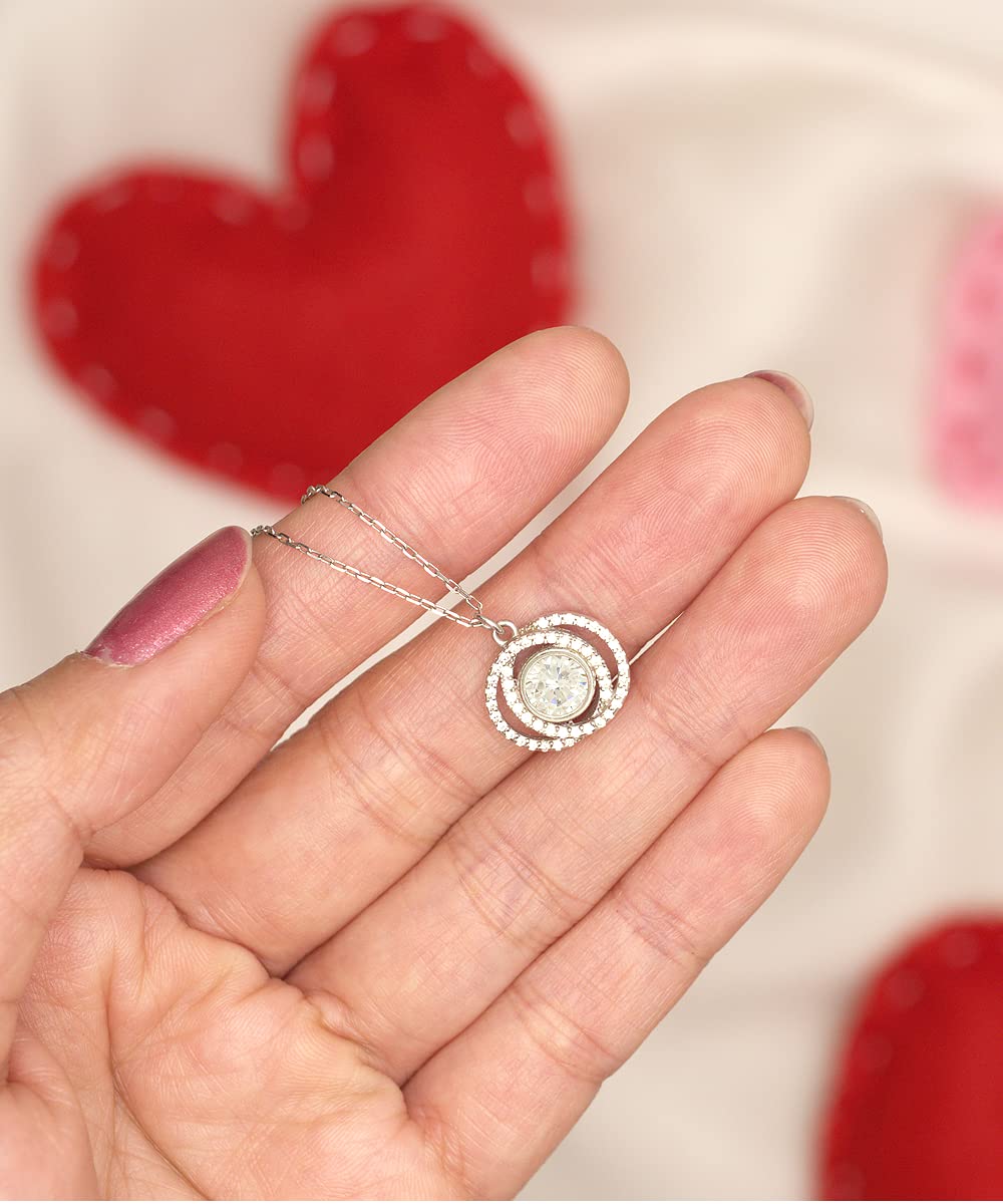 To Our Granddaughter Necklace from Grandparents, Gifts For Granddaughter Valentine's Day, Jewelry For Granddaughter, Granddaughter Sterling Silver Pendant, Necklace For Granddaughter From Both Grandparents