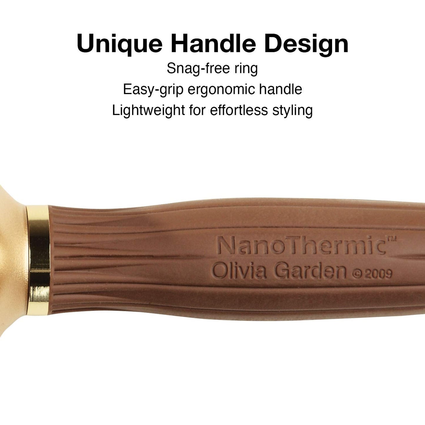 Olivia Garden NanoThermic Ceramic + Ion Square Shaper Thermal Hair Brush - Not Electrical - Professional Blowout Brush for Norma