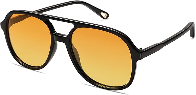 SOJOS Retro Polarized Aviator Sunglasses Womens Mens Classic 70s 80s Vintage Trendy Square Aviators SJ2174