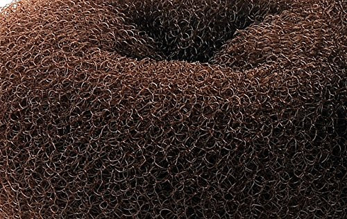 ClothoBeauty Extra Large Hair Bun Maker Ring, Women Chignon Doughnut Shaper (For Thick and Long Hair) 5.1-5.3 in, (X-Brown)