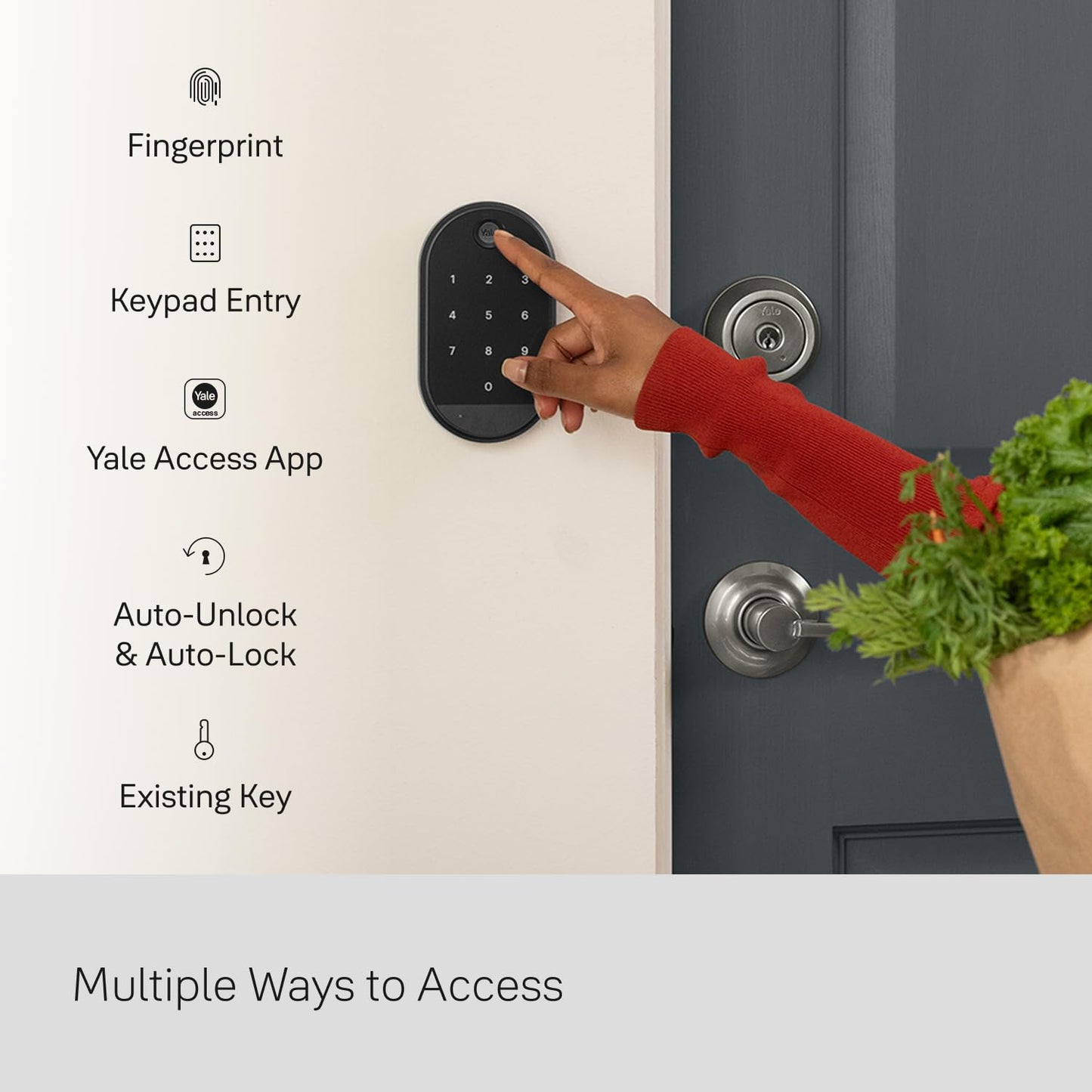 Yale August Wi-Fi Smart Lock with Keypad Touch in Black