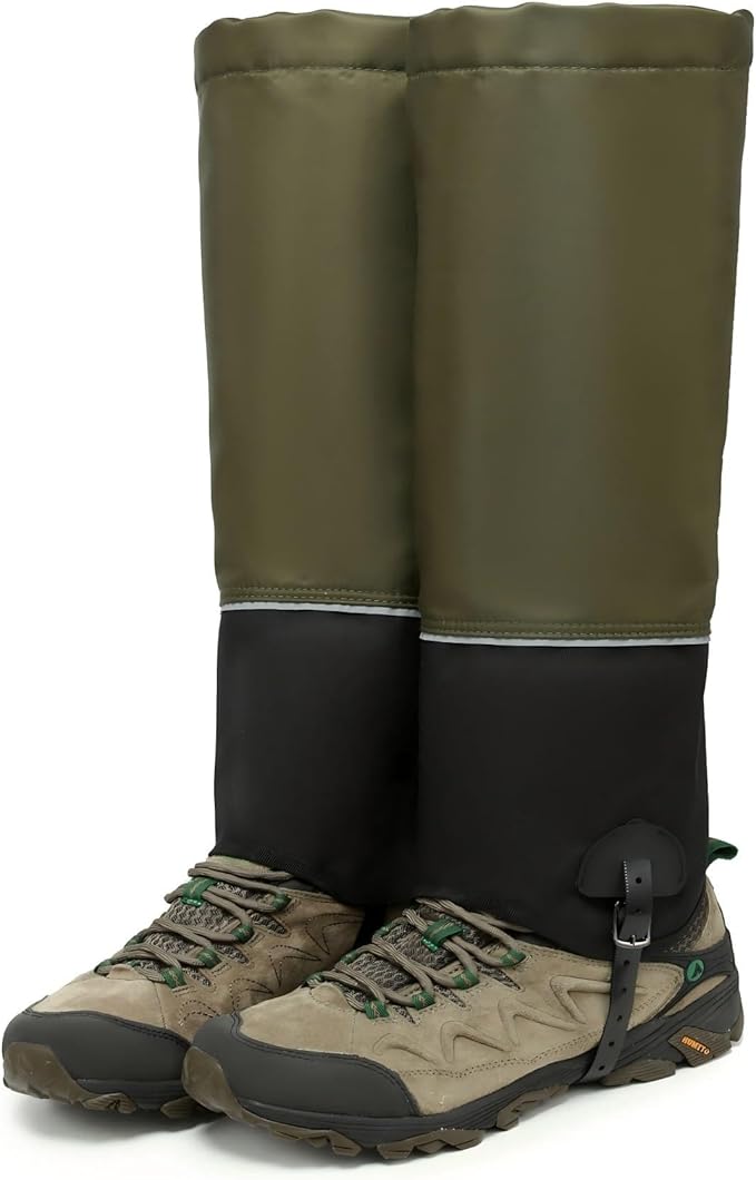 HZSMART Leg Gaiters for Men Women - Waterproof Winter Hiking Gear Upgraded TPU, Wide Size Compatibility & Reflective Strip...