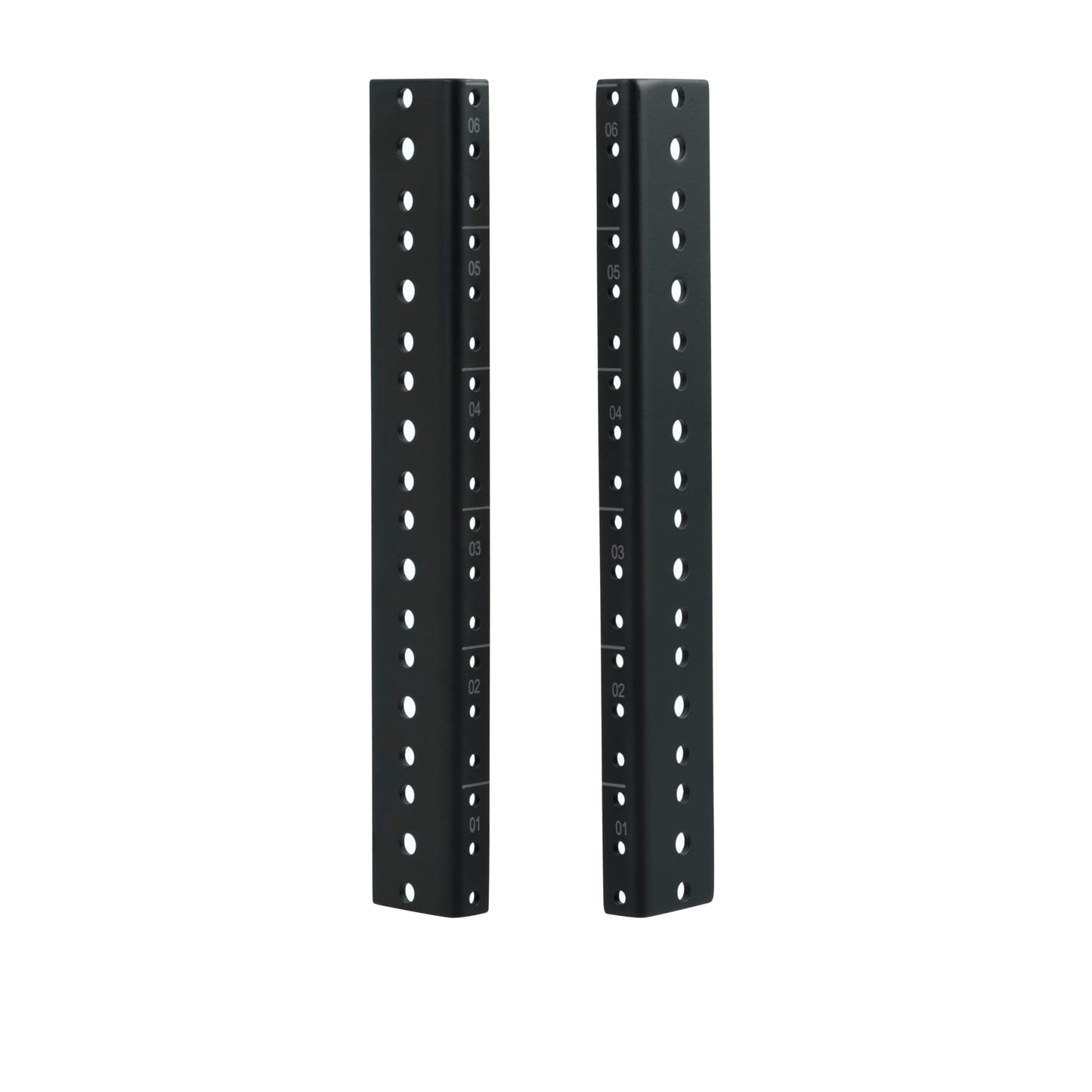 Gator Rackworks Heavy Duty Steel Rack Rail Set, 6U Rack Size (GRW-RACKRAIL-06U)