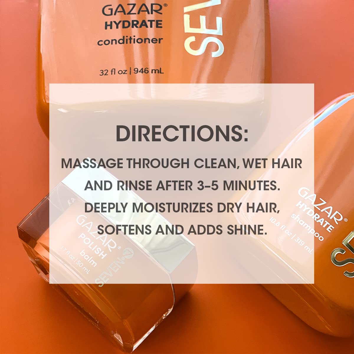 ozVEN Hair Care Gazar Hydrate Conditioner for Women & Men, Anti-Frizz, Moisturize Dry Hair, Sulfate + Paraben Free, Cruelty Free