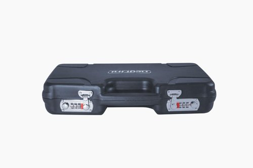 Negrini HYBRID Pistol Carrying Case - RMR Cut, Full Size, Combination Locking, Stackable - Handgun Travel Case - Navy