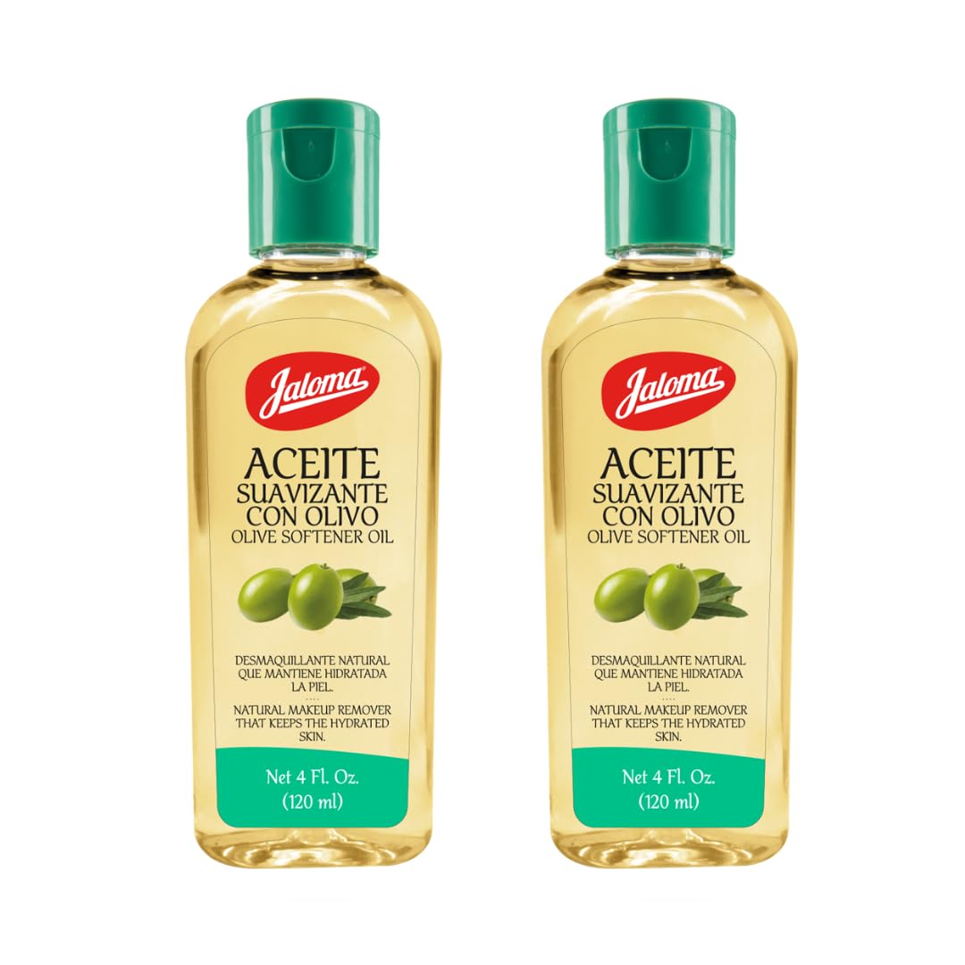 Jaloma Olive Oil, Natural Makeup Remover & Hydrating Skin Care, 2Pack of 4 FL Oz Each, 2 Bottles.