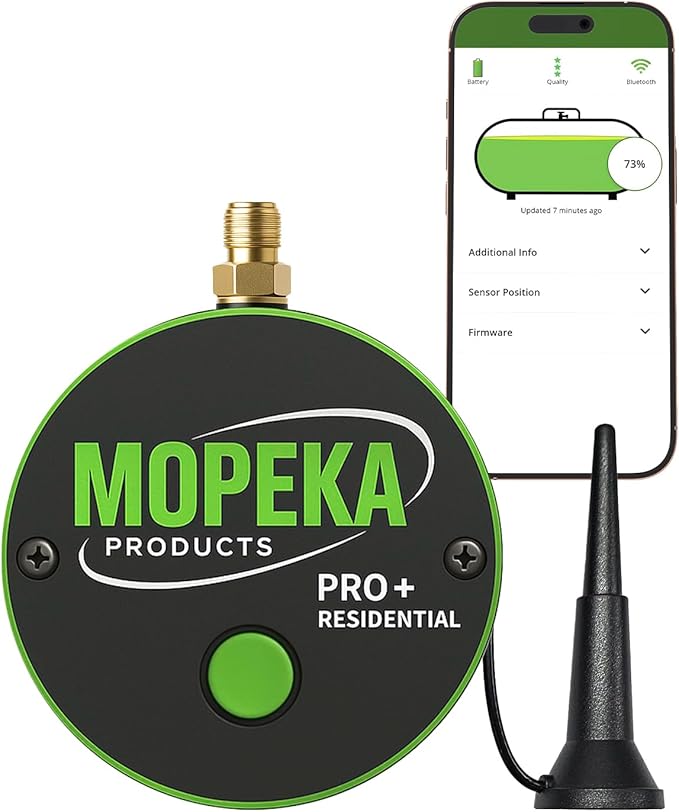 Mopeka Pro + Celluar Sensor - Bluetooth & Cellular Ultrasonic Sensor For Steel Propane Tanks - Perfect For Propane Tanks -...