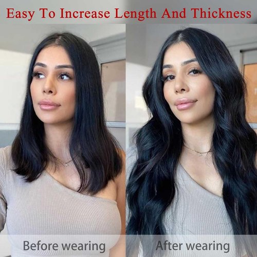 Houlud Clip in Hair Extensions Real Human Hair Straight 22 Inch 7pcs 120g Clip ins Hair Extensions Brazilian Remy Human Hair 16 Clips Double Weft Human Hair For Women (22 Inch, #4 Medium Brown)