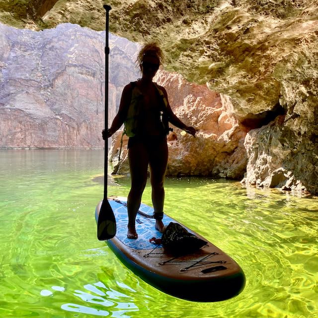Women's Paddle Board 10'6 Inflatable Stand UP Paddle Board & Accessory Package Including Adjustable SUP Paddle, Stylish Ba...