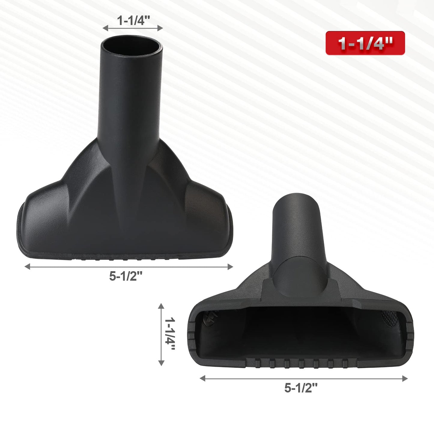 Shop-Vac 3-PC Nozzle Kit, 1-1/4 Inch Diameter for Wet/Dry Use, Includes Gulper, Crevice and Floor Tool