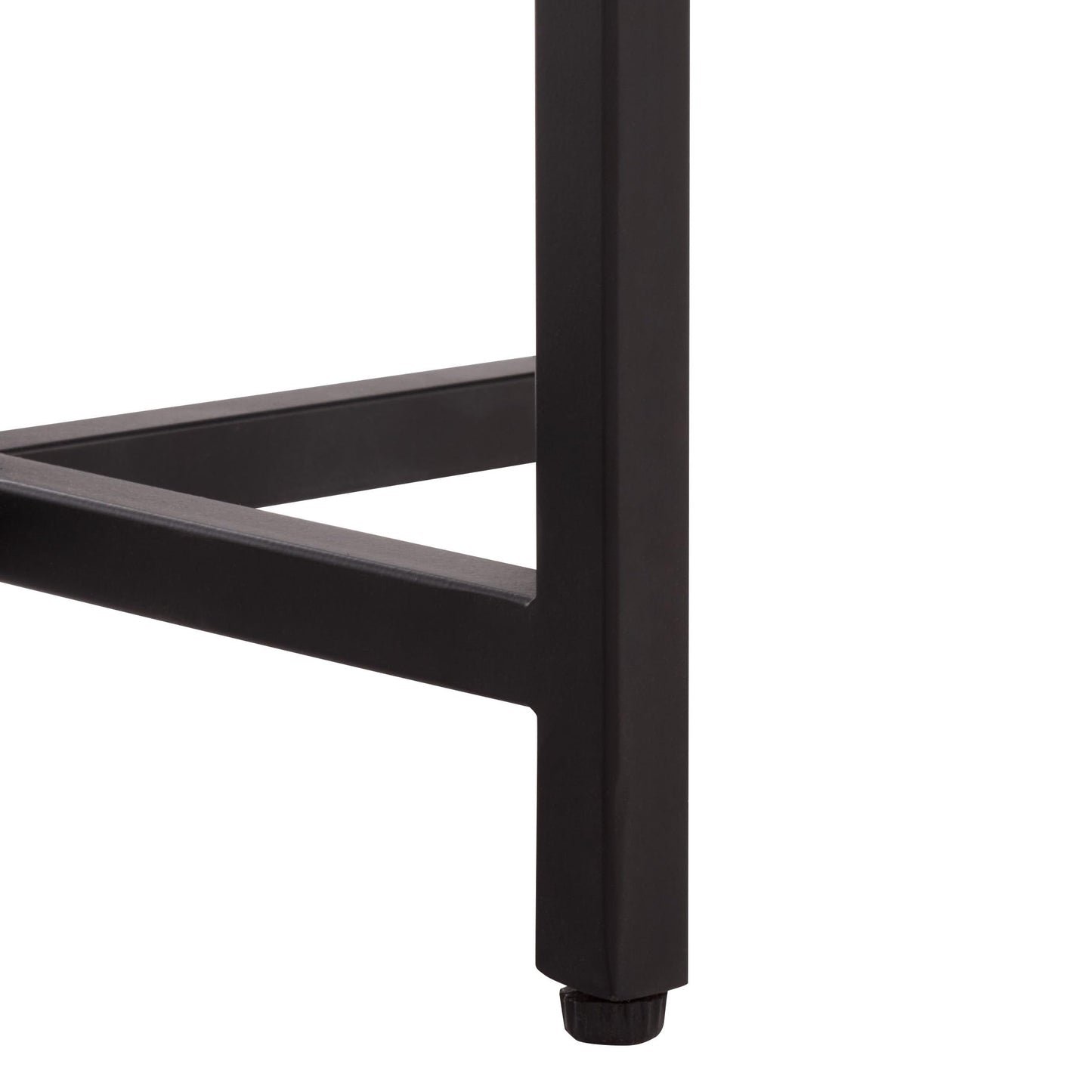 SAFAVIEH Home Collection - Aloha Side Table with Grey Marble Top & Black Iron Base, Modern Accent Table, Fully Assembled (ACC3748A)
