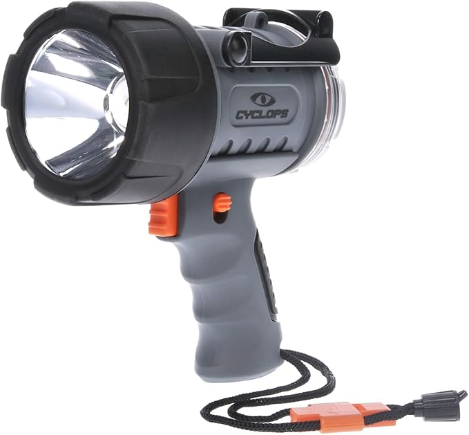 Cyclops Waterproof LED Spotlight | 700 Lumens Tough ABS Floatable 3 Lighting Modes Rechargeable LED Handheld Flashlight| E...