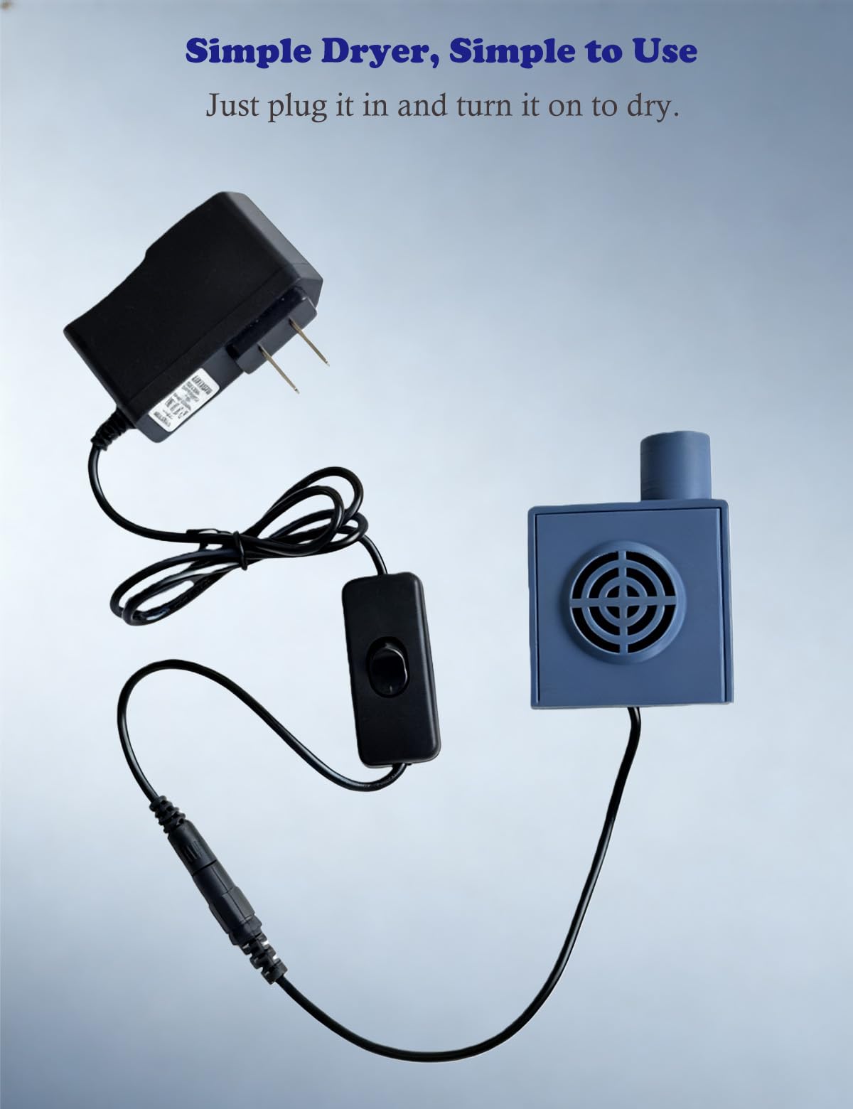 Theradaily CPAP Hose Dryer with ON/Off Switch for Resmed Airsense 10 11 Machine Tubing, Cpap Cleaner Blower Fan, Cpap Tube Cleaning Kit Helps Quick Drying Hose, Cpap Supplies
