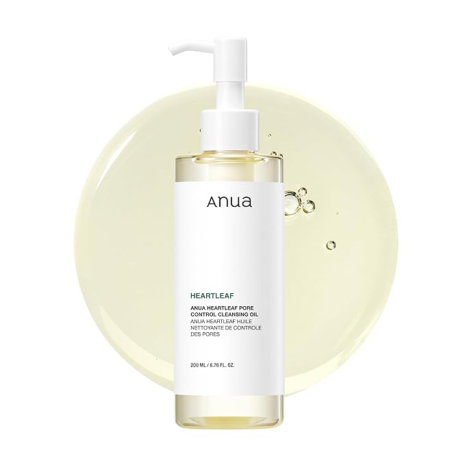 Anua Heartleaf Pore Control Cleansing Oil, Oil Cleanser for Face, Makeup Blackhead Remover, Korean Skin Care 6.76 fl oz(20...