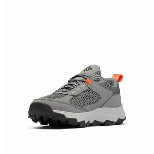 Columbia Men's Hatana Breathe Hiking Shoe, Titanium Grey Steel/Red Quartz, 11