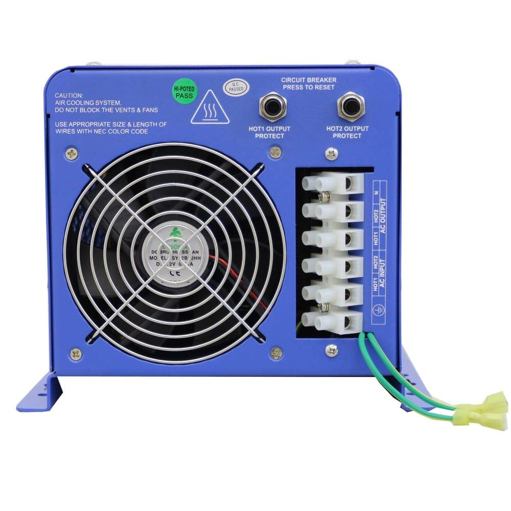 Aims Picoglf40W12V240Vs 4000 W / 12000 W Peak Pure Sine Inverter Charger 12Vdc 240Vac Input To 120/240 Vac Backup Power