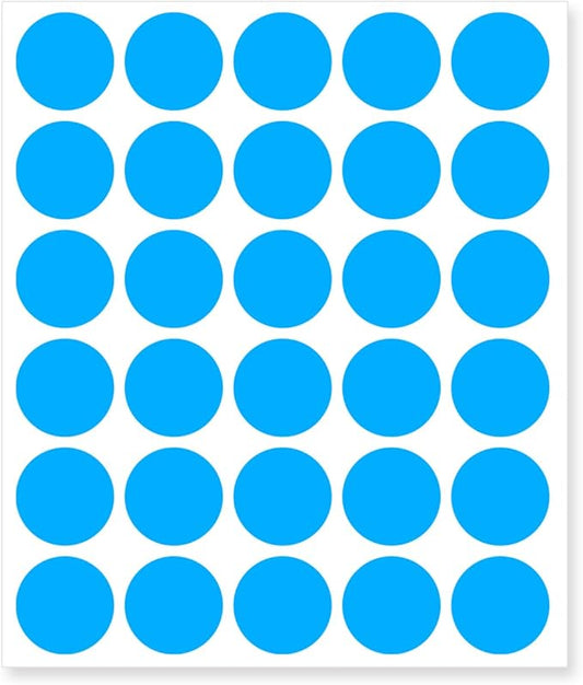 0.75 Inch Removable Color Code Dot Sticker Round Labels,Garage Sale Stickers Price Tags Label Blank Yard Sale Circle Dot Stickers(1050 Pack,Blue)