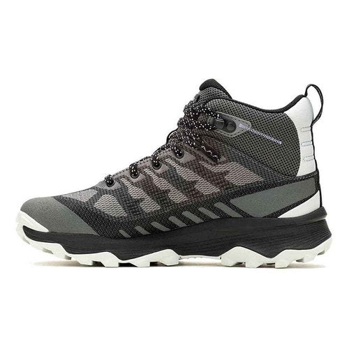 Merrell Women's SPEED ECO MID WATERPROOF Hiking Boot, Charcoal/Orc, 7.5