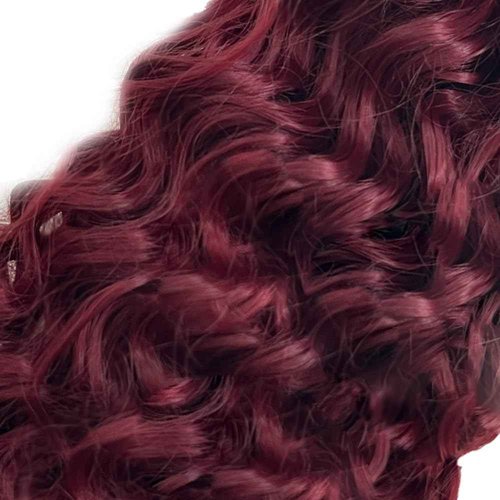 Fabimiya Human Hair Bundles Burgundy 99J Water Wave 18 20 22 Inch Bundles Human Hair 100% Unprocessed Burgundy Soft Sewn In Hair with Double Weft for Black Women