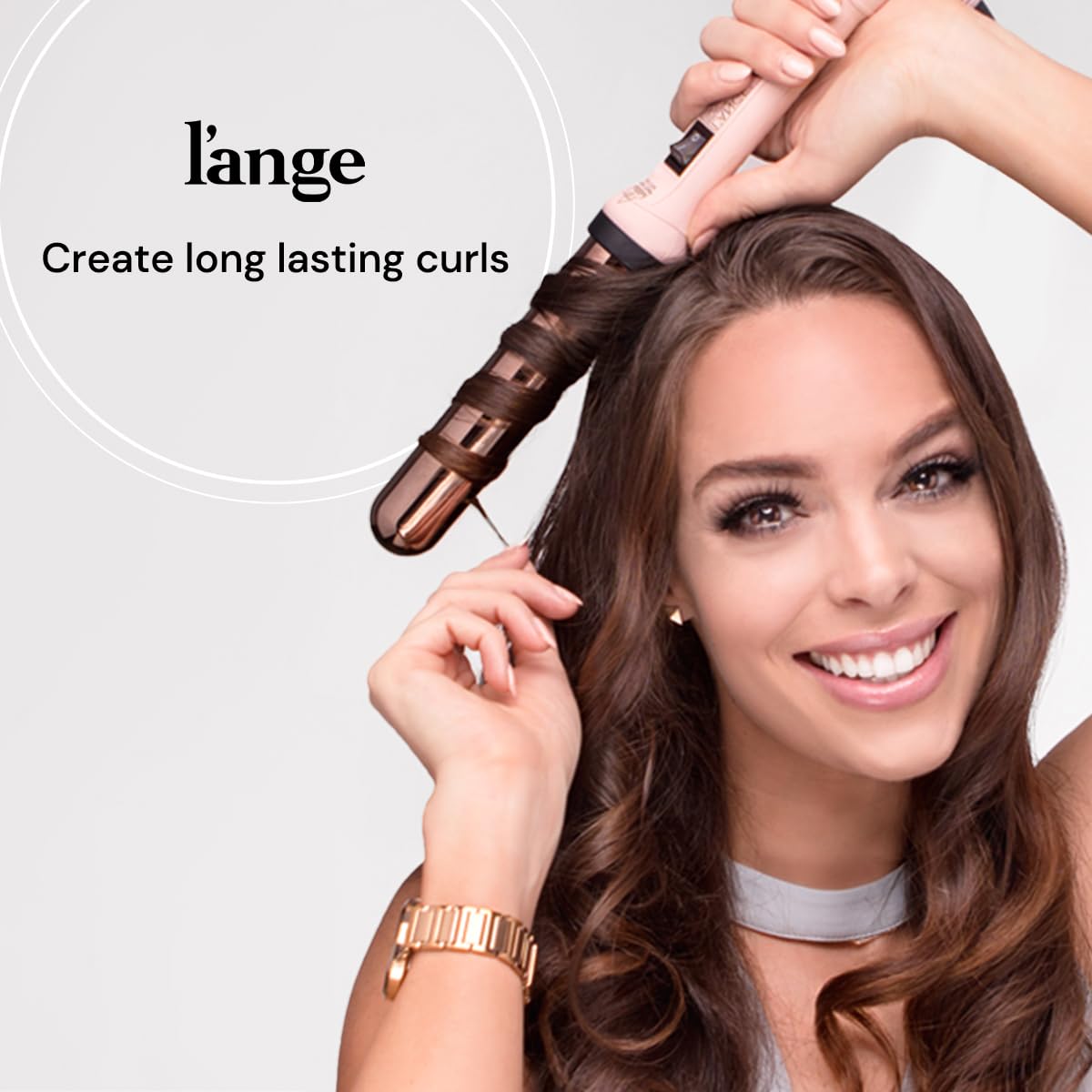 L'ANGE HAIR Ondul   32 MM Ceramic Curling Wand | Professional Hot Tools Curling Iron 1.25 Inch | Salon Hair Styling Wands for Be