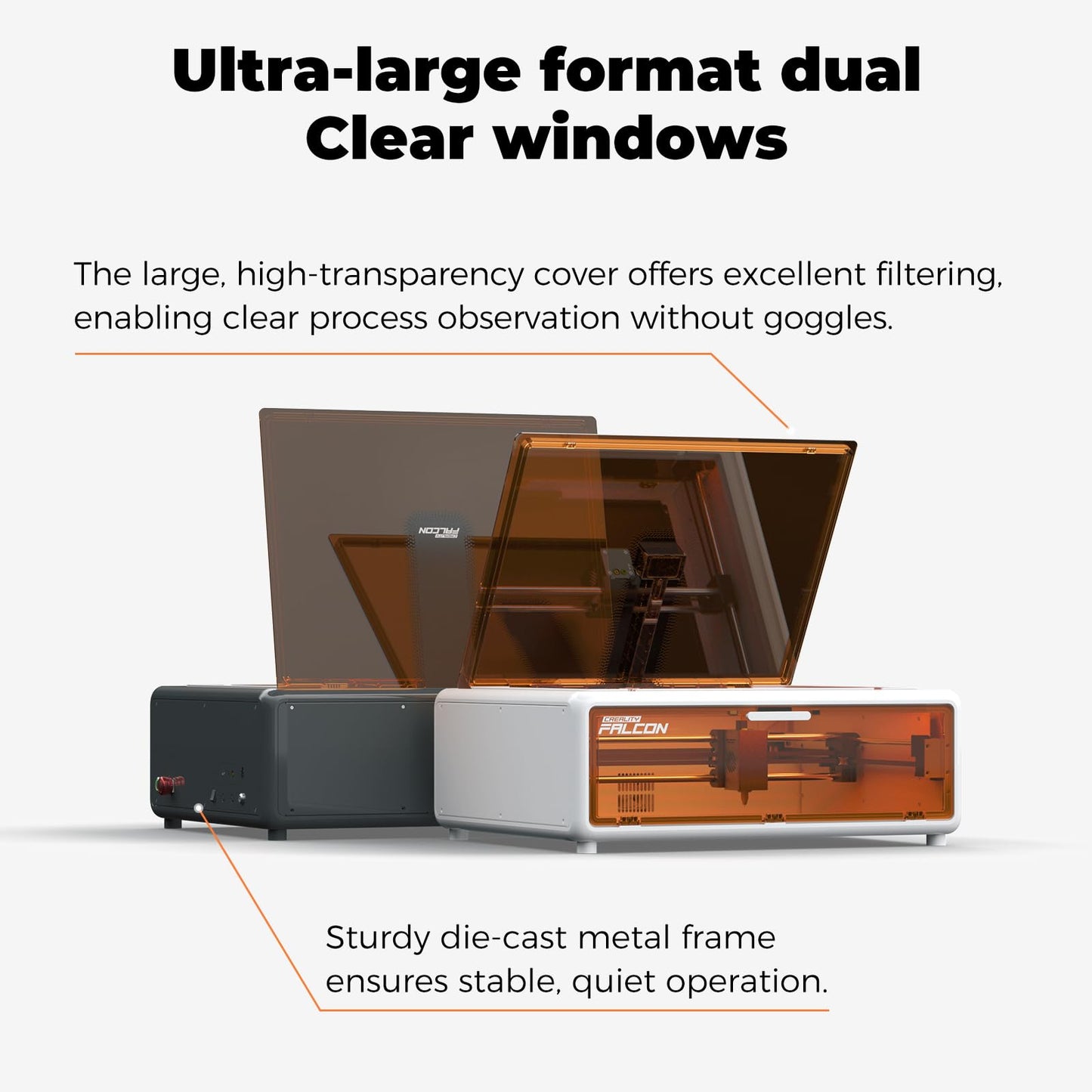 CREALITY FALCON A1 10W Laser Engraver, 80W Enclosed Laser Cutter and Engraver Machine with Air Assist, Smart Camera Positioning, 600mm/s Speed, Smart Material Recognition, Ideal for Wood & Metal