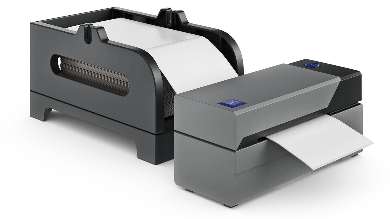 Rollo Thermal Label Holder for Rolls and Fan-Fold Labels - Shipping Label Holder for Thermal Printer