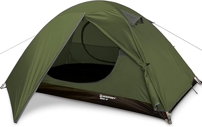 Bessport Camping Tent 1/2 Person Tent Waterproof Two Doors Backpacking Tent Easy Setup Lightweight for Outdoor, Hiking Mou...