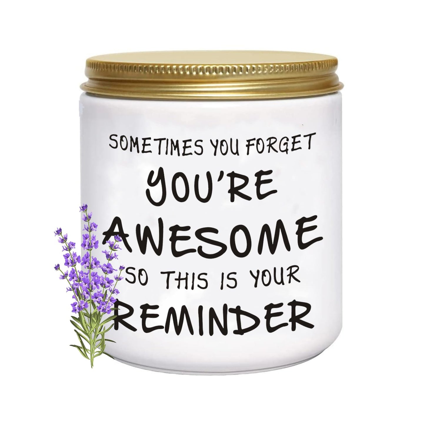 BFJLIFE Candles Gifts for Women Inspirational Unique Valentines Mothers Day Christmas Birthday Gifts for Her Sister Best Friend Wife Girlfriend Stocking Stuffers for Women Lavender Scented Candle