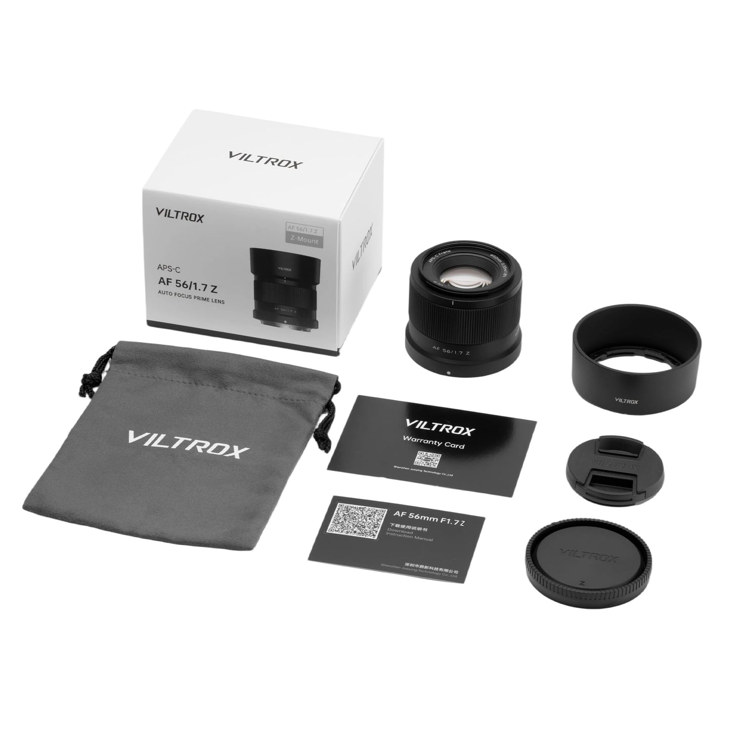 VILTROX 56mm F1.7 Z, AF 56mm f/1.7 Z Mount Lens, Auto Focus APS-C Z Lens for Nikon ZFC Z30 Z50 Z5 Z6 Z6II Z7 Z7II Z8 Z9